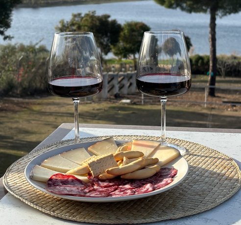 Wine and local cheese